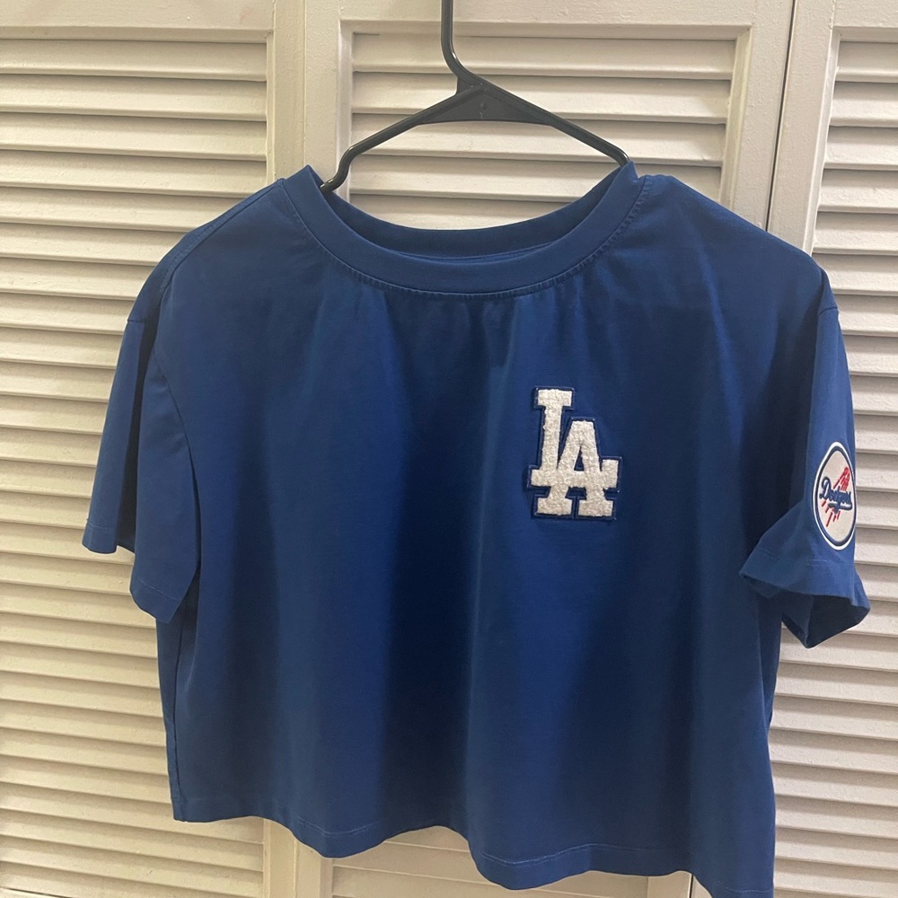Blue LA Dodgers Crop Top